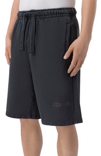 Хлопковые шорты COMME DES FUCKDOWN темно-серого цвета по цене 13500 руб., арт. CFABM01922, фото 3 Хлопковые шорты COMME DES FUCKDOWN, арт. CFABM01922, фото 3