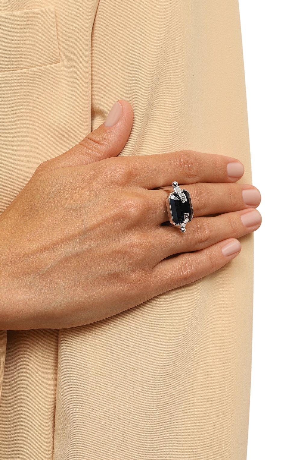 Кольцо CRYSTALLINE JEWELLERY серебряного цвета по цене 11660 руб., арт. 652BW, фото 2 Кольцо CRYSTALLINE JEWELLERY, арт. 652BW, фото 2