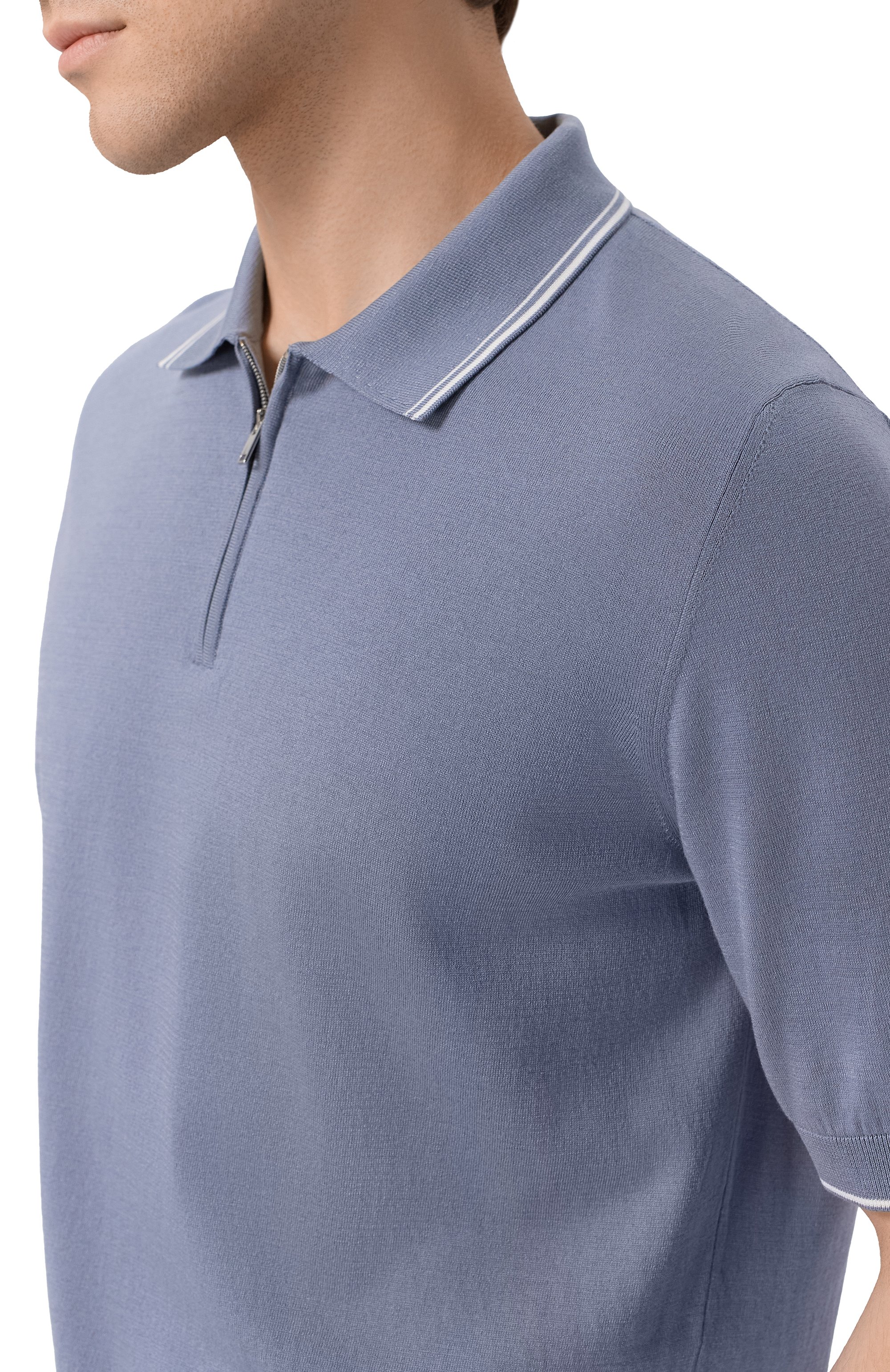 Поло из хлопка и шелка MVST, арт. M26.CSM.K425, фото 5