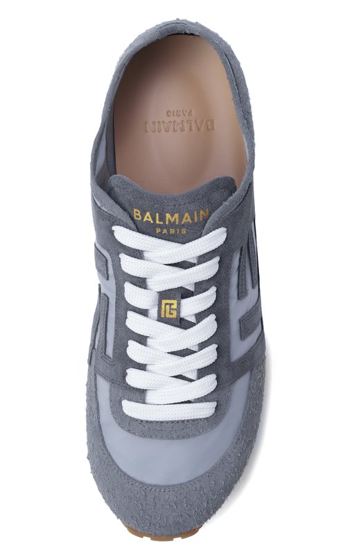 Кожаные кроссовки Racer 45 Balmain GM1VI408/TYHC Серый  GM1VI408/TYHC Фото 5