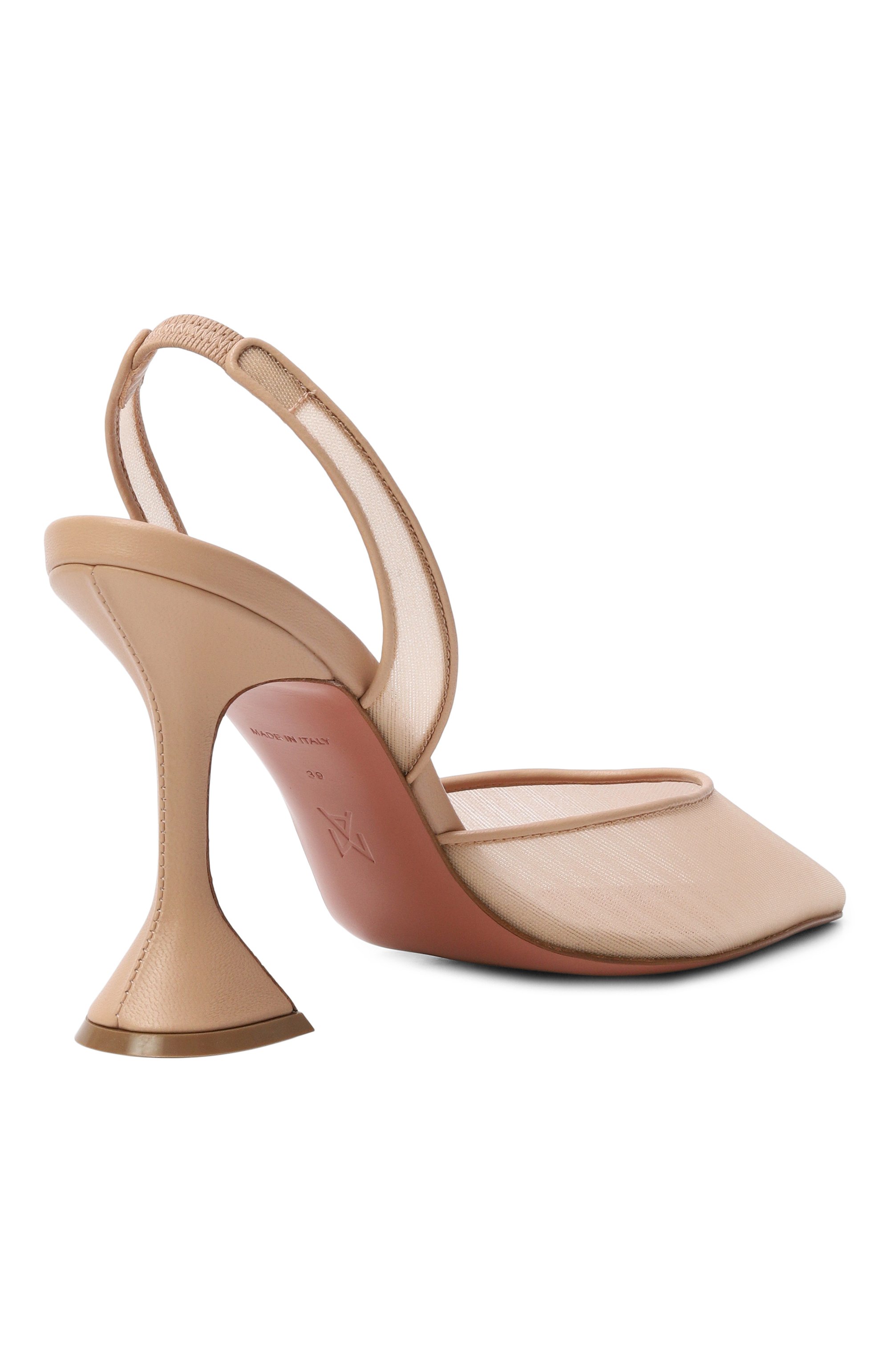 Туфли holli 95 AMINA MUADDI бежевого цвета по цене 89250 руб., арт. H0LLI MESH SLING 95/MESH, фото 5 Туфли holli 95 AMINA MUADDI, арт. H0LLI MESH SLING 95/MESH, фото 5