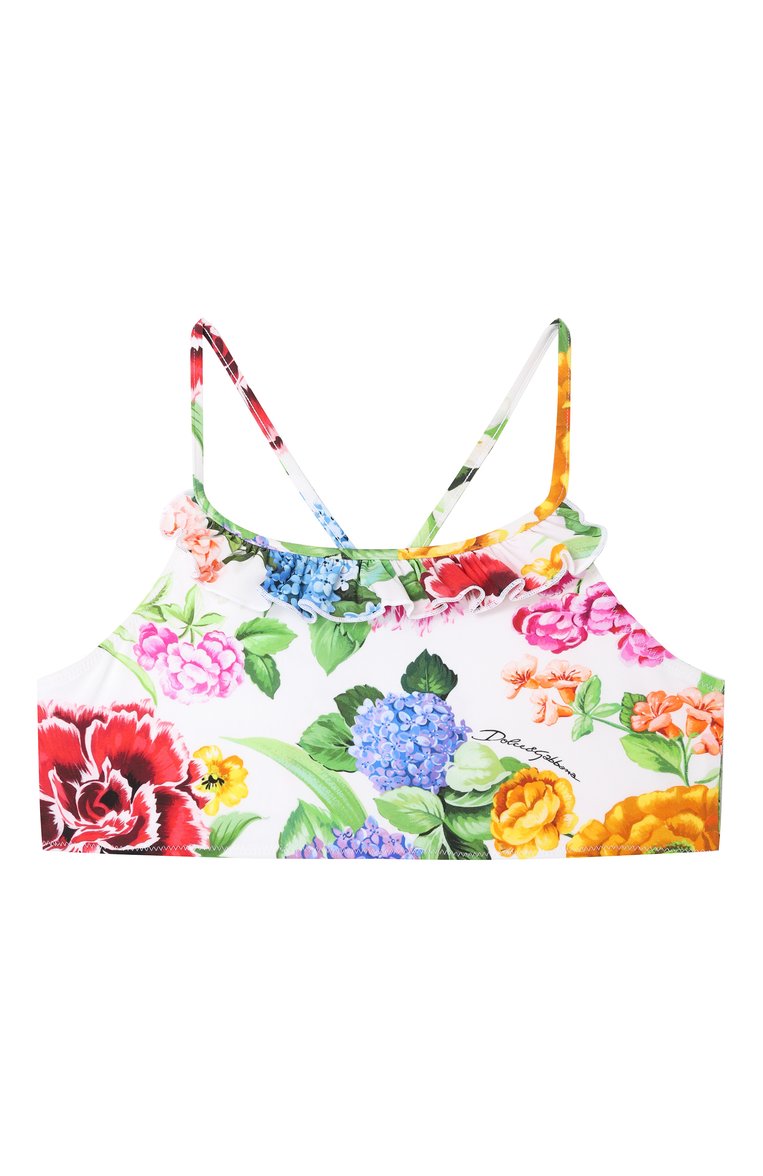 Детского раздельный купальник DOLCE & GABBANA разноцветного цвета, арт. L5J833/0N04R/8-14 | Фото 3 (Нос: Не проставлено; Девочки Кросс-КТ: Купальники-пляж; Материал внешний: Синтетический материал; Автоматизация состава: Проставлено; Ростовка одежда: 8 лет | 128 см, 10 - 11 лет | 140 - 146см, 13 - 15 лет | 158 см, 12 лет | 152 см, 16 �лет | 164 см)