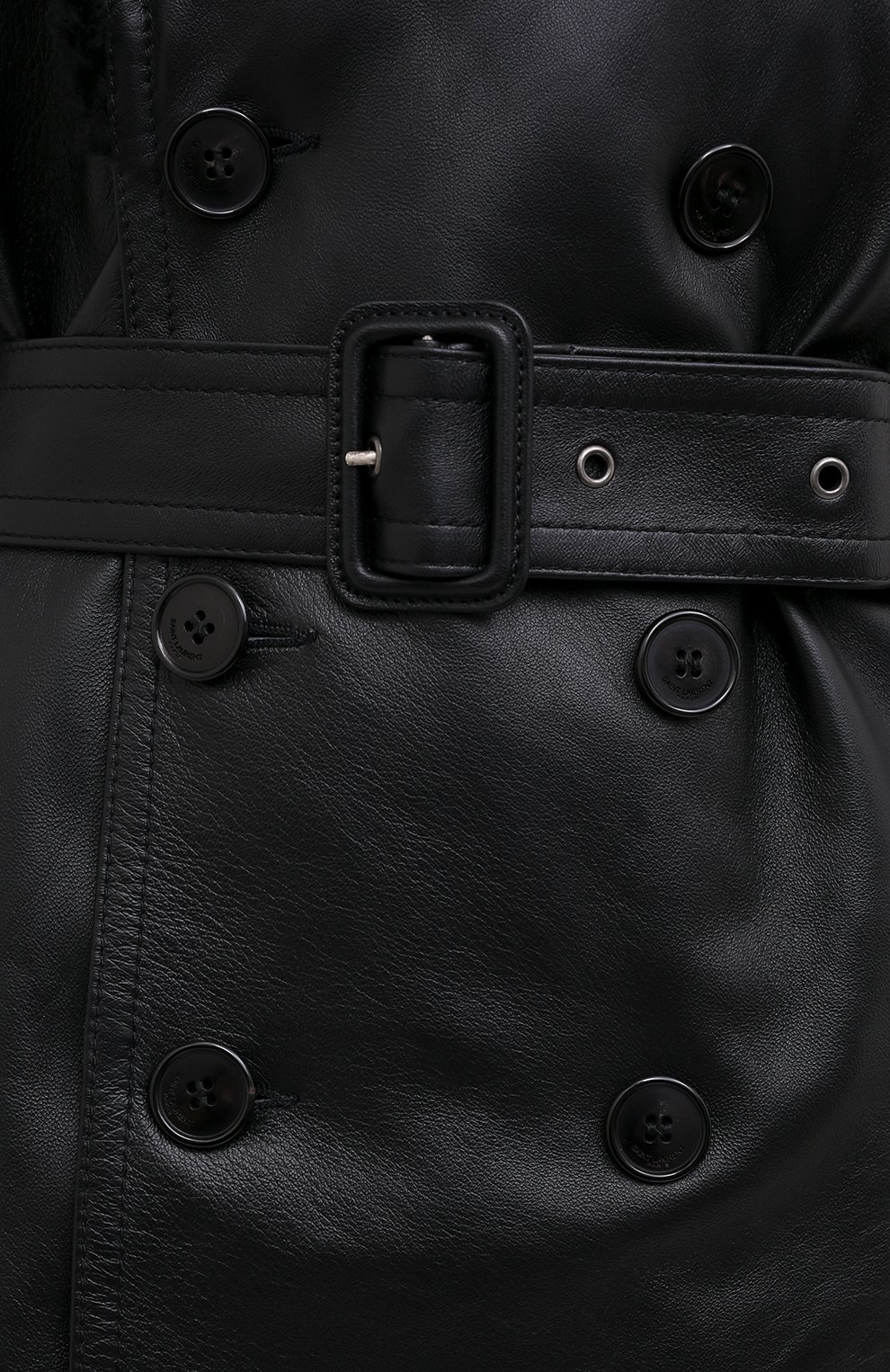 Кожаное пальто SAINT LAURENT, арт. 625203/YCCI2, фото 6