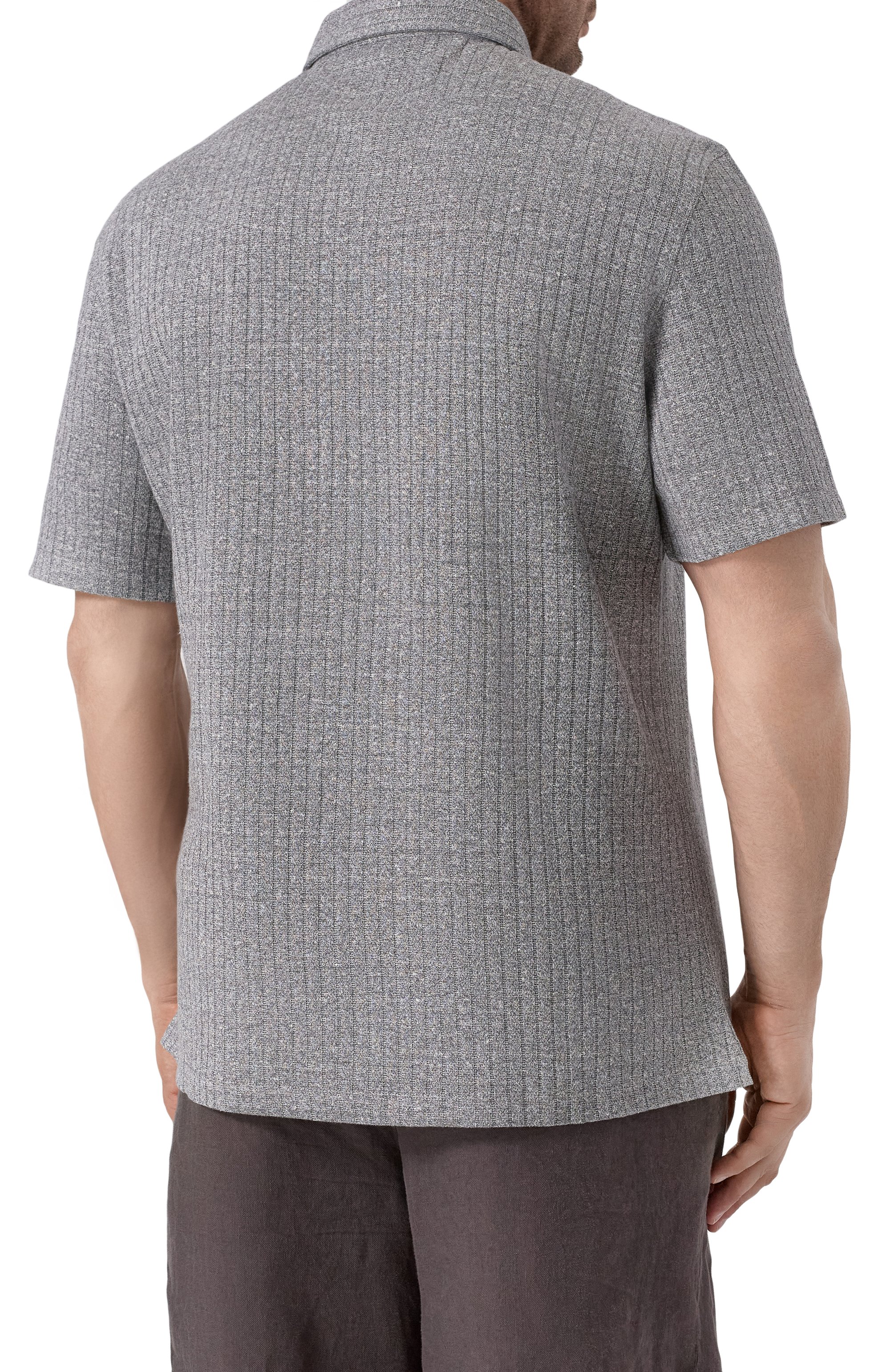 Поло изо льна и хлопка BRUNELLO CUCINELLI, арт. MW8653936W, фото 4