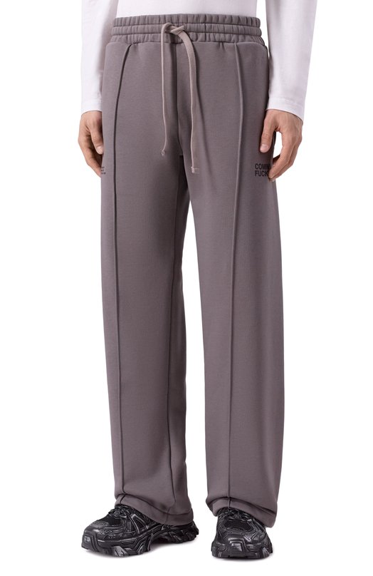 Хлопковые брюки Comme des Fuckdown CFABM01750 Серый  CFABM01750 Фото 3