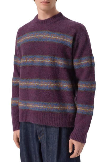 Шерстяной свитер DRIES VAN NOTEN фиолетового цвета по цене 96900 руб., арт. 021236/4755, фото 3 Шерстяной свитер DRIES VAN NOTEN, арт. 021236/4755, фото 3