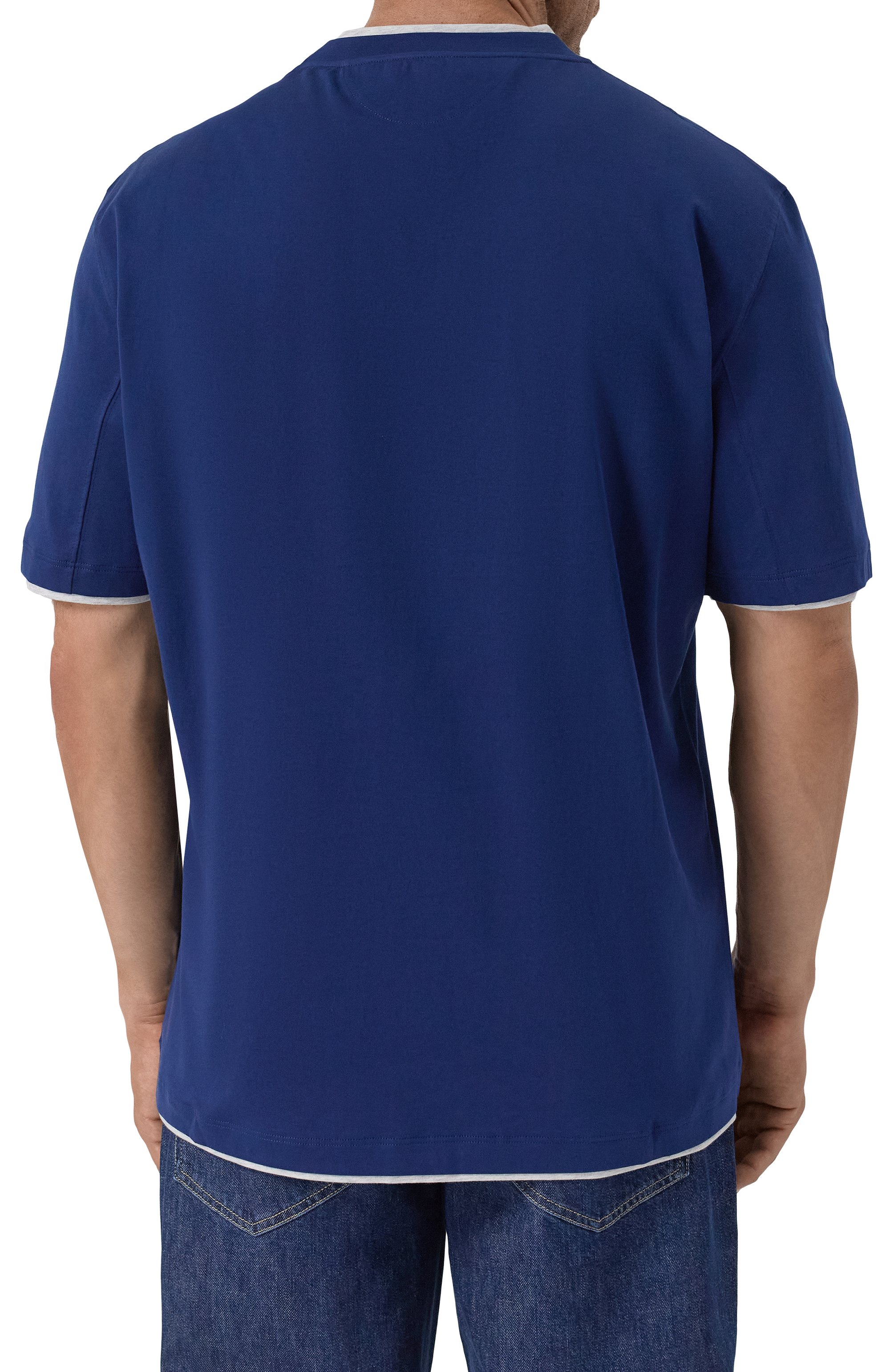 Хлопковая футболка BRUNELLO CUCINELLI, арт. M0B137427W, фото 4