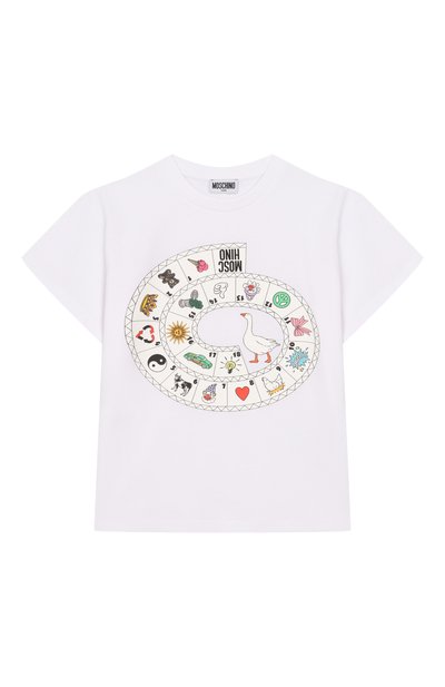 Хлопковая футболка MOSCHINO, арт. HYM058/LAA02
