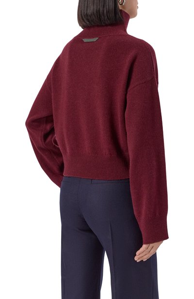 Кашемировый свитер BRUNELLO CUCINELLI бордового цвета по цене 277000 руб., арт. M12707314P, фото 4 Кашемировый свитер BRUNELLO CUCINELLI, арт. M12707314P, фото 4