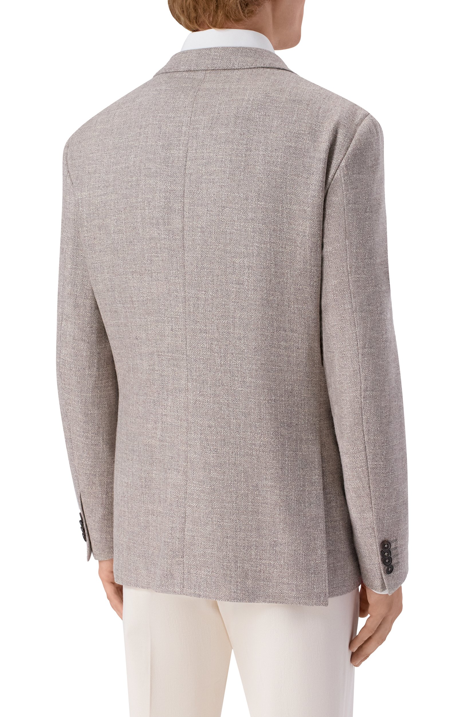 Пиджак из шерсти и шелка CORNELIANI серого цвета по цене 125500 руб., арт. 286002/2A16247, фото 4 Пиджак из шерсти и шелка CORNELIANI, арт. 286002/2A16247, фото 4