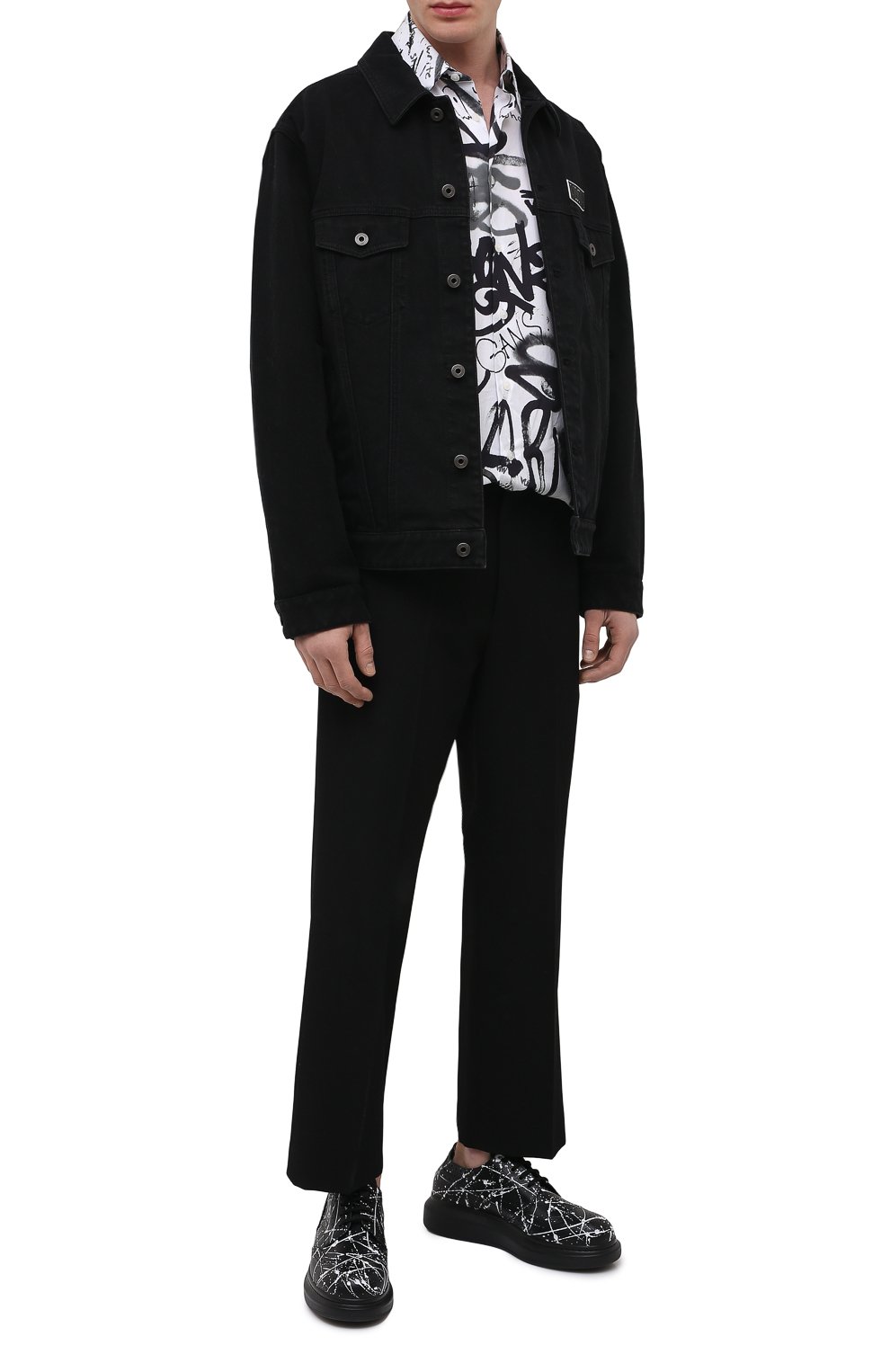 Кожаные дерби ALEXANDER MCQUEEN, арт. 645882/WHFL9, фото 2