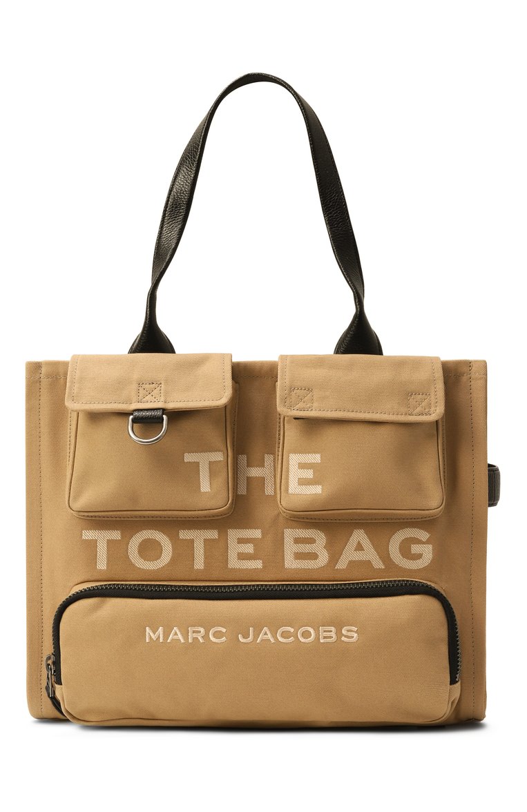 Женская сумка the cargo tote large MARC JACOBS (THE) бежевого цвета, арт. 2S4HTT005H03 | Фото 1 (Материал: Текстиль; Размер: large)