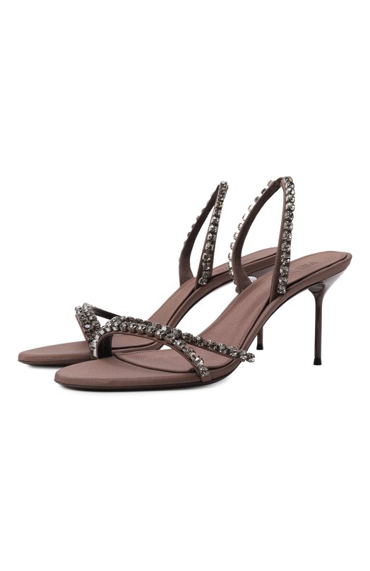 Текстильные босоножки Lidia 70 Paris Texas PX1788/XCPCE Коричневый PX1788/XCPCE