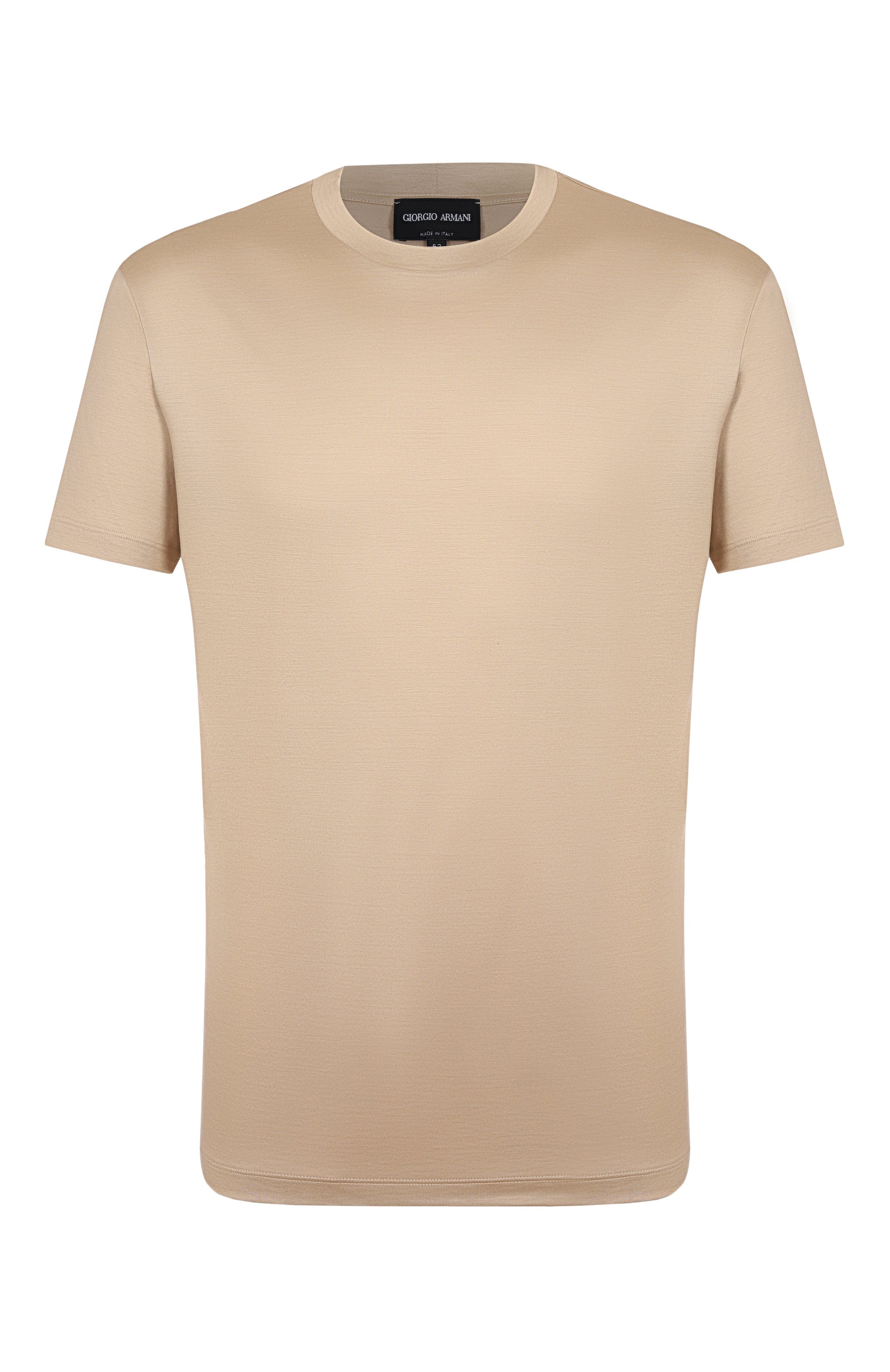 Футболка из шелка и хлопка GIORGIO ARMANI, арт. 3KSM77/SJZHZ, фото 1