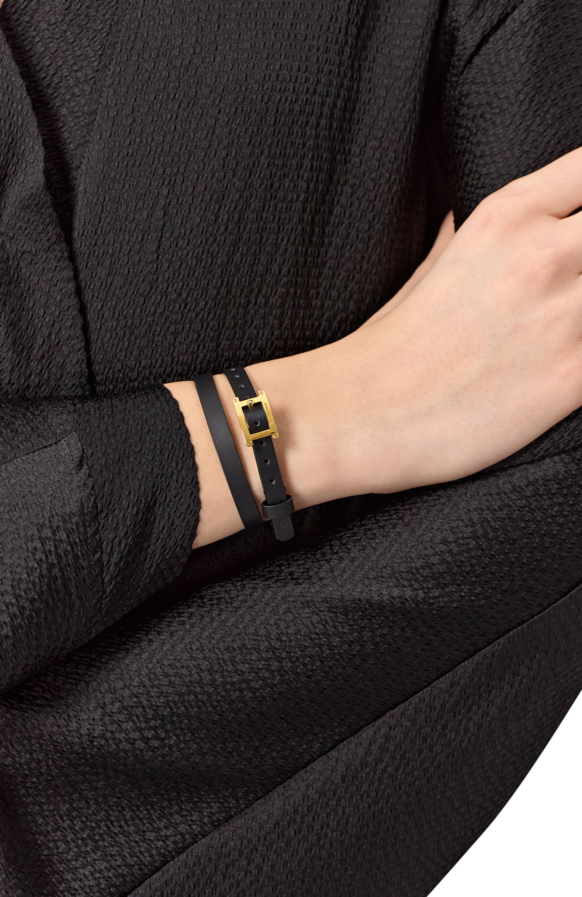 Браслет NUMBERING черного цвета по цене 18150 руб., арт. 5948/G0LD, фото 2 Браслет NUMBERING, арт. 5948/G0LD, фото 2