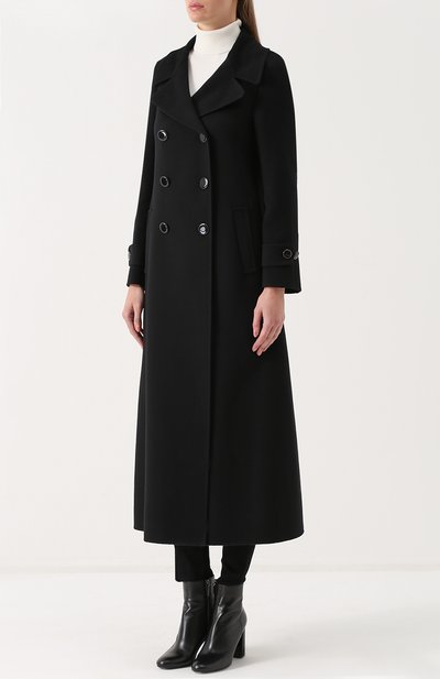 Удлиненное двубортное пальто GIORGIO ARMANI черного цвета по цене 391000 руб., арт. ZAL06T/ZA116, фото 3 Удлиненное двубортное пальто GIORGIO ARMANI, арт. ZAL06T/ZA116, фото 3