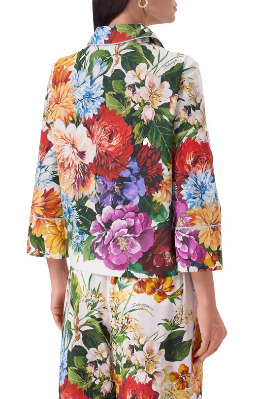 Хлопковая рубашка Dolce & Gabbana F5T65T/HS5TR Разноцветный  F5T65T/HS5TR Фото 4