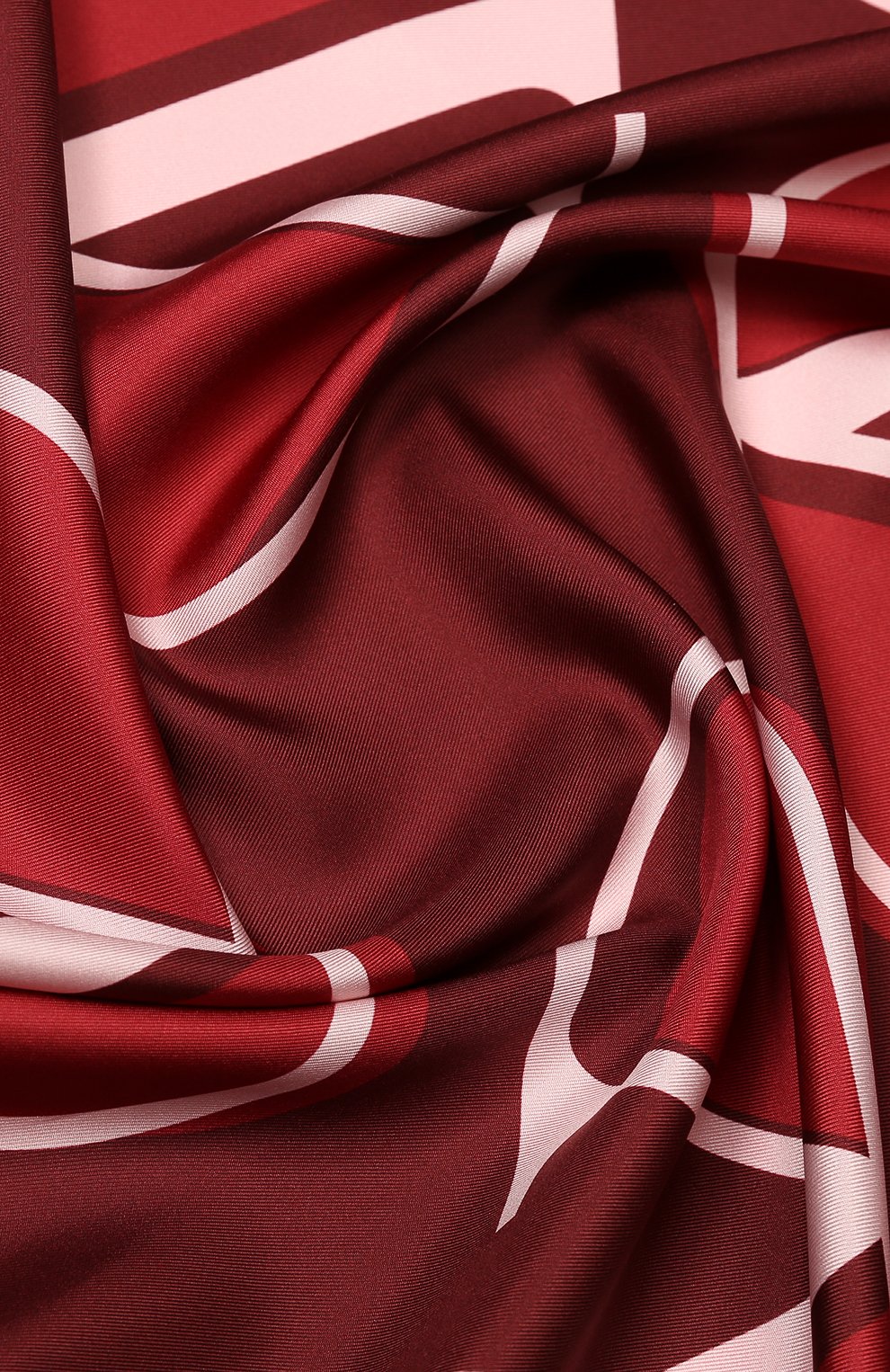 Шелковый платок VALENTINO бордового цвета по цене 44850 руб., арт. TW2EI114/HLN, фото 2 Шелковый платок VALENTINO, арт. TW2EI114/HLN, фото 2