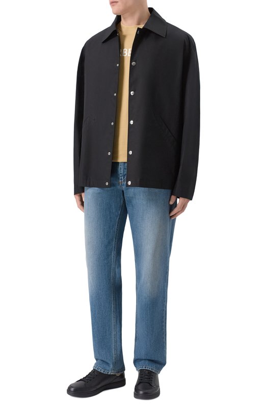 Хлопковая футболка Burberry 8122390 Бежевый  8122390 Фото 2