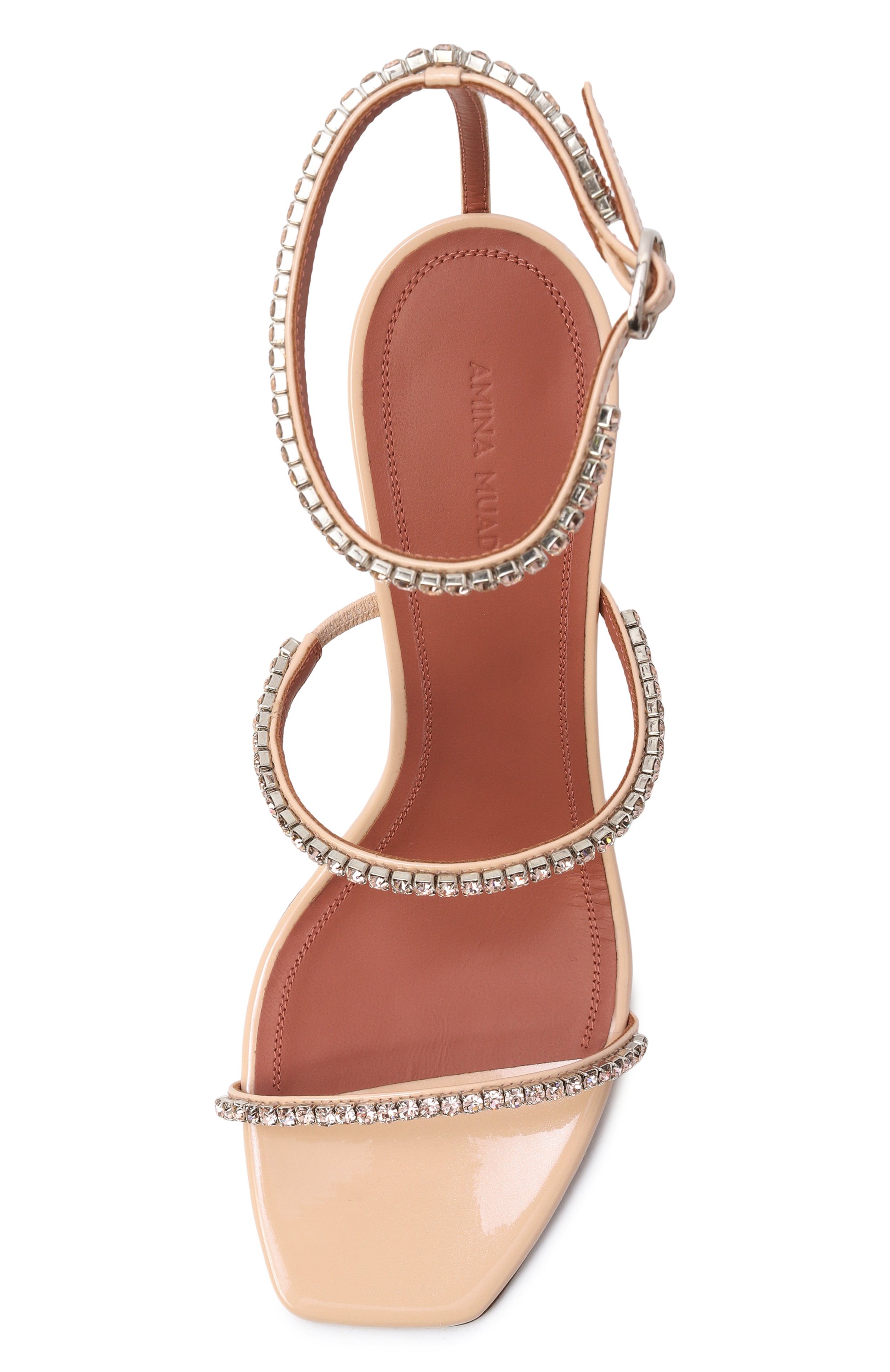 Кожаные босоножки gilda 95 AMINA MUADDI, арт. GILDA SANDAL 95/PATENT, фото 6