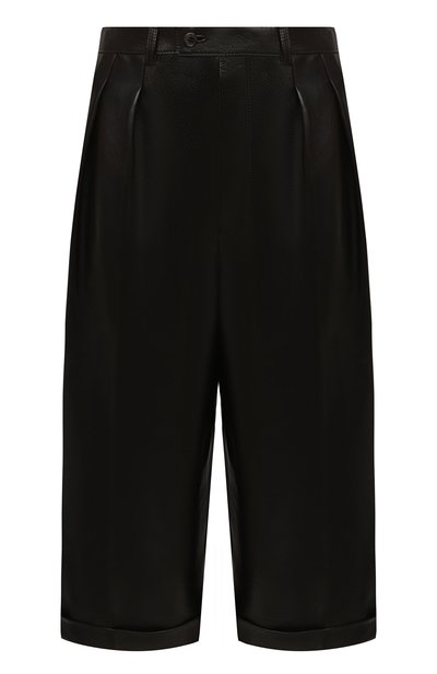 Женские кожаные шорты SAINT LAURENT, арт. 636127/Y50A2