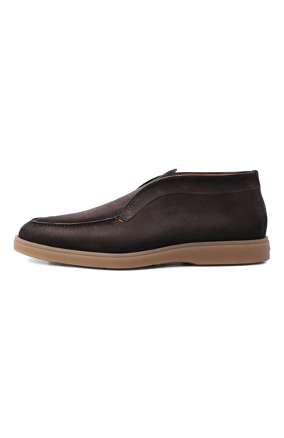 Замшевые ботинки detroit SANTONI темно-коричневого цвета по цене 93150 руб., арт. MGDG17823SASKEAA, фото 3 Замшевые ботинки detroit SANTONI, арт. MGDG17823SASKEAA, фото 3