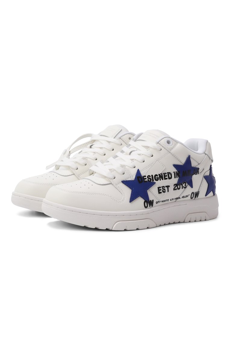 Мужские комбинированные кеды out of office OFF-WHITE белого цвета, арт. 0MIA189S25LEA00D | Фото 1 (Материал внешний: Натуральная кожа; Подошва: Массивная; Материал внутренний: Текстиль; Автоматизация ТО: Проставлено; Кросс-КТ: Низкие; Стили: Классический; Автоматизация состава: Проставлено; Материал утеплителя: Без утеплителя)