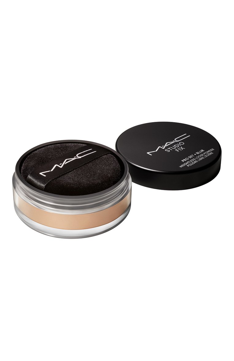 Рассыпчатая пудра studio fix pro set + blur weightless loose powder, medium (6.5g) MAC  цвета, арт. NX64-04 | Фото 6 (Региональные ограничения белый список (Axapta Mercury): Не проставлено; Финишное покрытие: Матовый; Нос: Не проставлено)