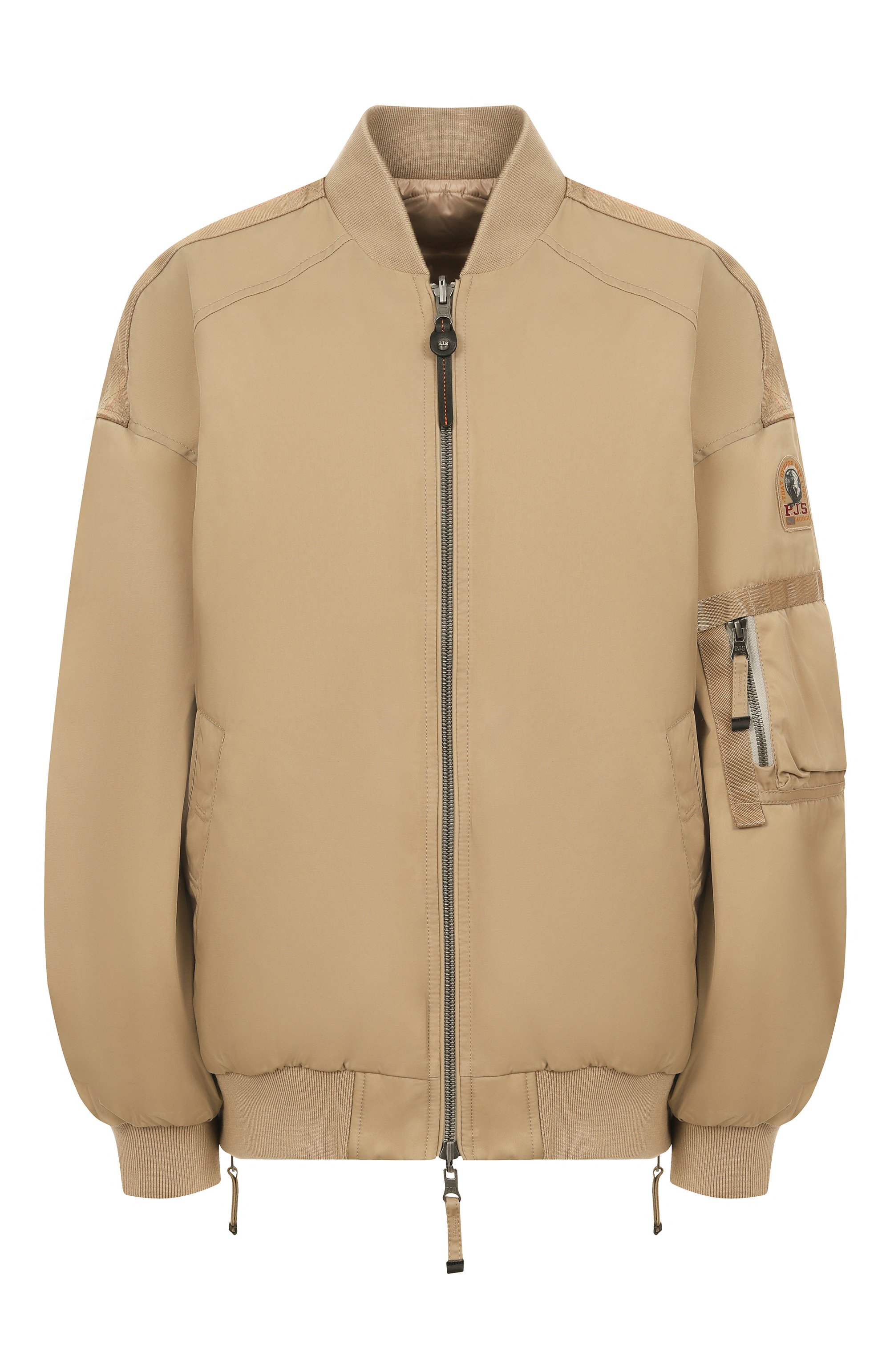 Двусторонний пуховый бомбер PARAJUMPERS бежевого цвета по цене 88000 руб., арт. 25WMPWJKIN32, фото 1 Двусторонний пуховый бомбер PARAJUMPERS, арт. 25WMPWJKIN32, фото 1