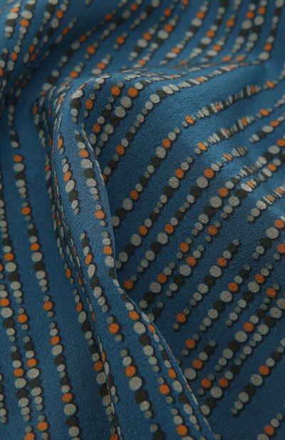 Шелковый платок DOLCE & GABBANA синего цвета по цене 15250 руб., арт. GR412E/G0TFU, фото 2 Шелковый платок DOLCE & GABBANA, арт. GR412E/G0TFU, фото 2