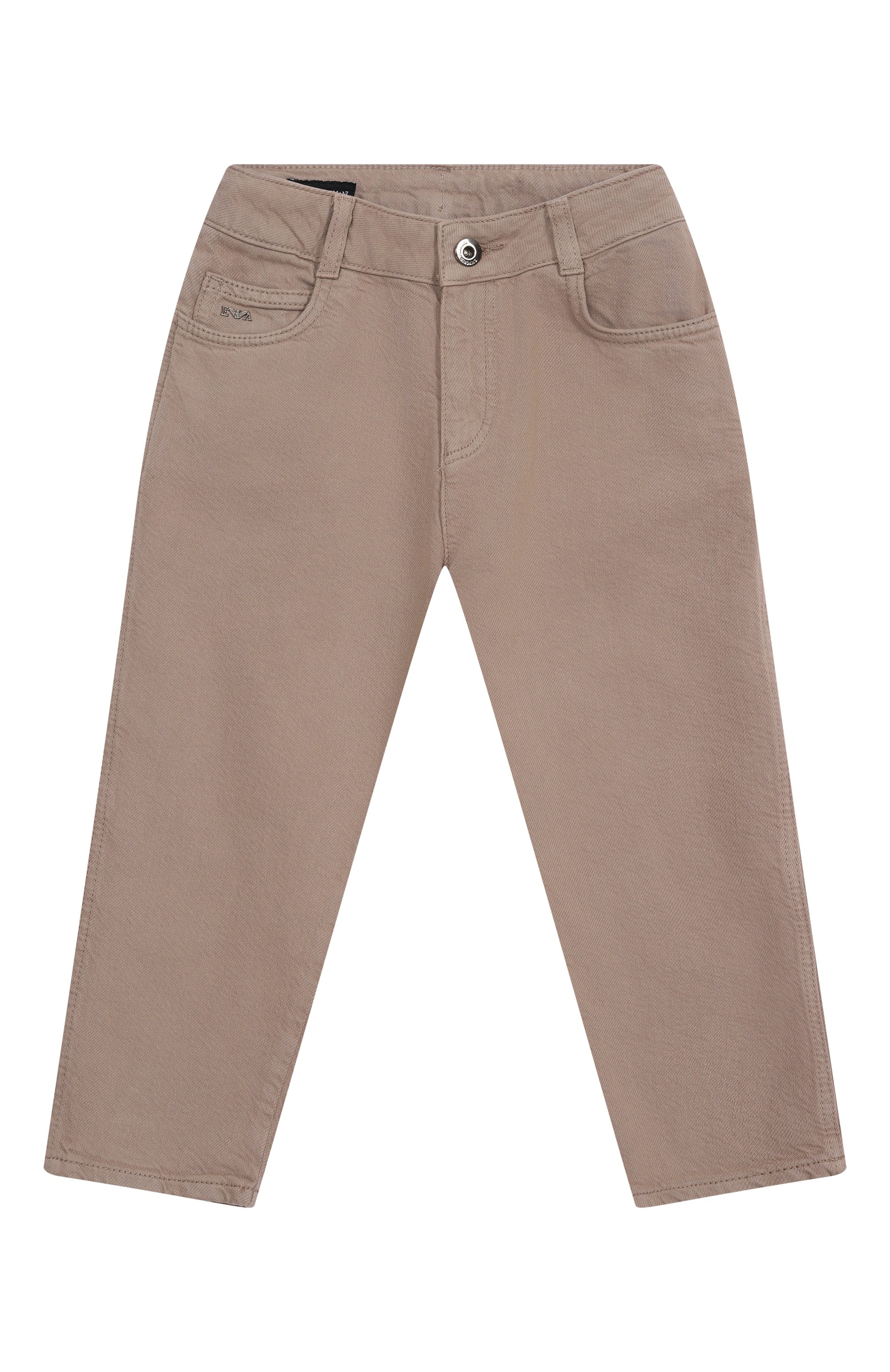 Джинсы EMPORIO ARMANI бежевого цвета по цене 20650 руб., арт. EB000258/AF13597, фото 1 Джинсы EMPORIO ARMANI, арт. EB000258/AF13597, фото 1