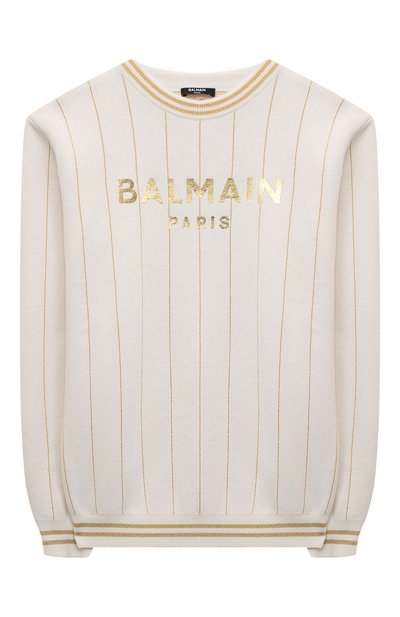 Джемпер из хлопка и вискозы BALMAIN, арт. BU9P00