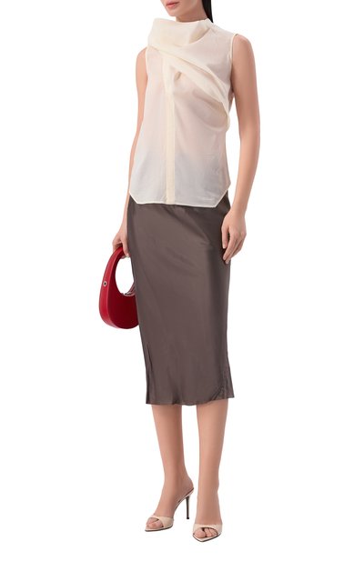 Женский хлопковый топ RICK OWENS, арт. RP01F6136/CV