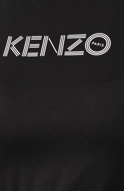 Хлопковый топ KENZO черного цвета по цене 12300 руб., арт. F962T0834951, фото 5 Хлопковый топ KENZO, арт. F962T0834951, фото 5