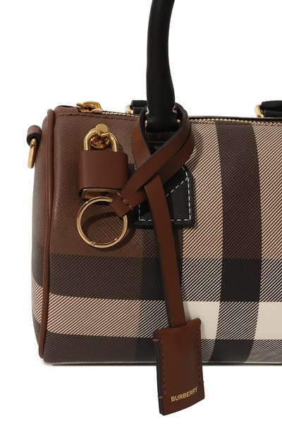 Сумка check bowling bag mini BURBERRY, арт. 8069663, фото 3