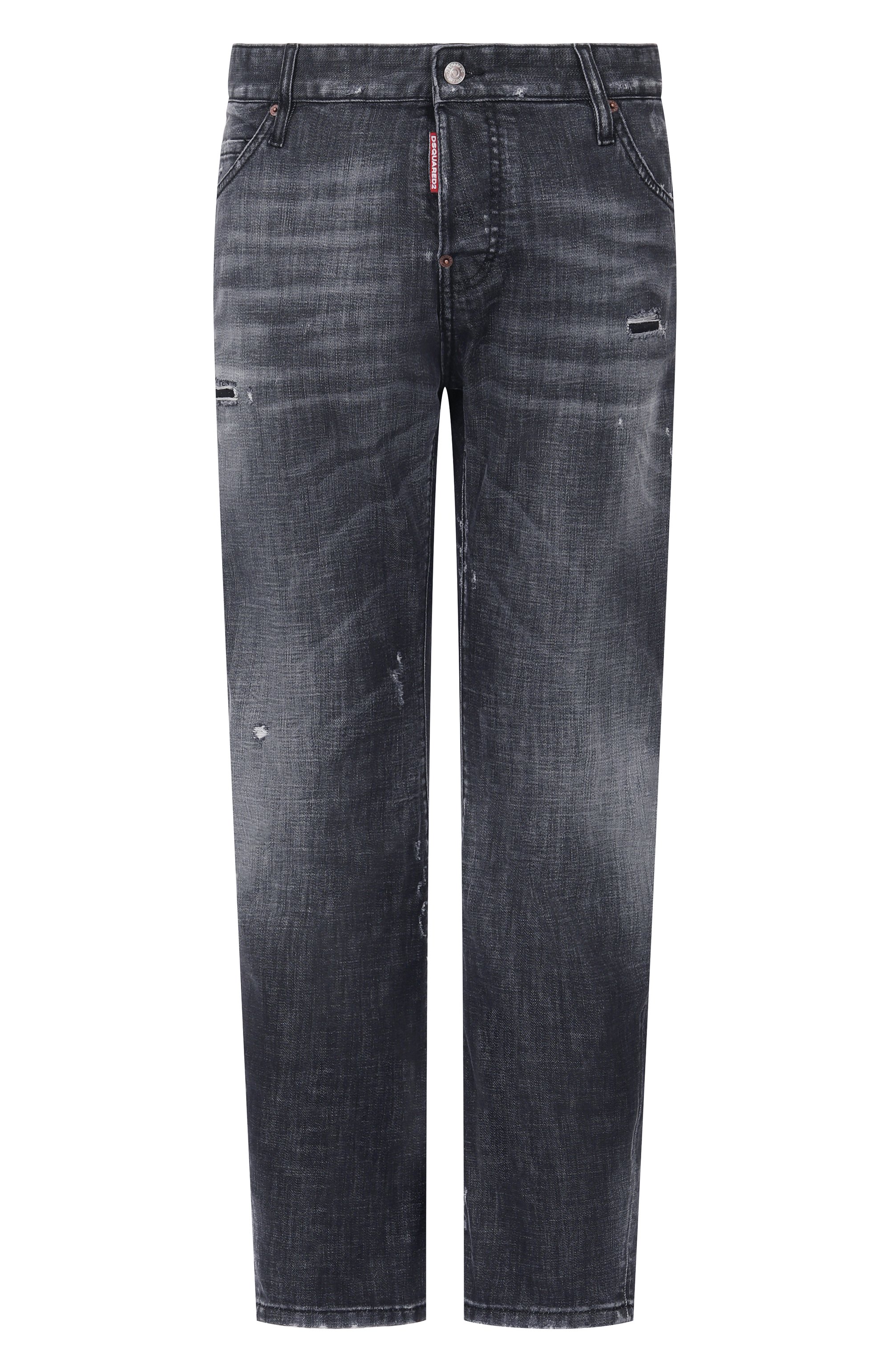Джинсы slim twist DSQUARED2 темно-серого цвета по цене 69950 руб., арт. S74LB1912/S30357, фото 1 Джинсы slim twist DSQUARED2, арт. S74LB1912/S30357, фото 1