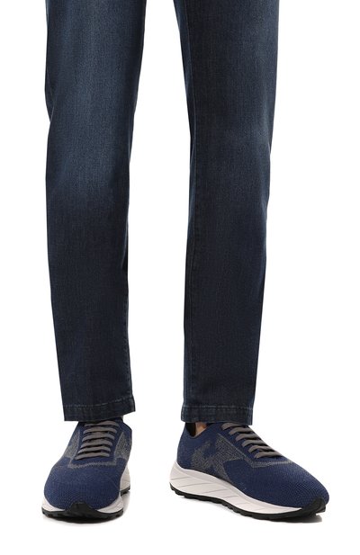 Текстильные кроссовки KITON, арт. USSA200N0110001, фото 3