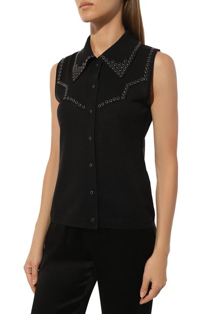 Топ из шерсти и хлопка DOROTHEE SCHUMACHER, арт. 610107, фото 3