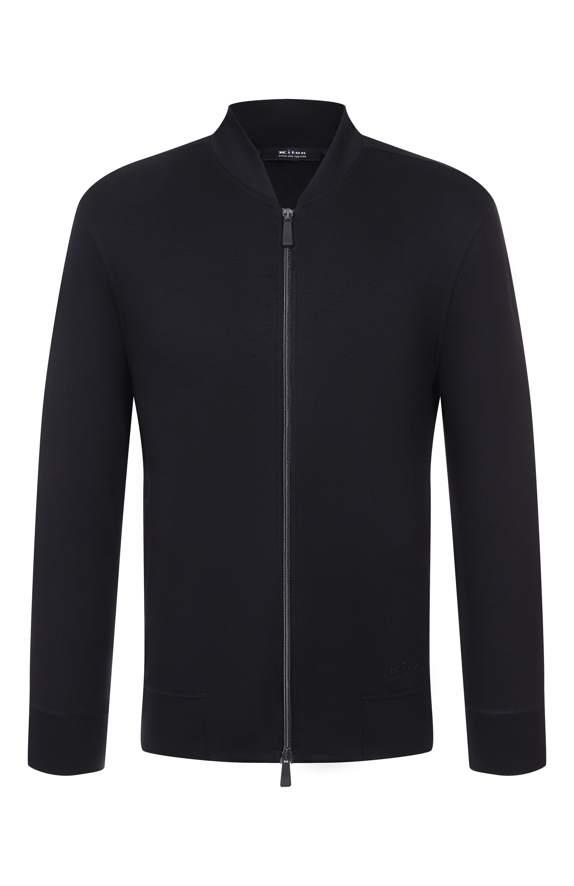 Толстовка из вискозы KITON черного цвета по цене 126500 руб., арт. UMM069004, фото 1 Толстовка из вискозы KITON, арт. UMM069004, фото 1