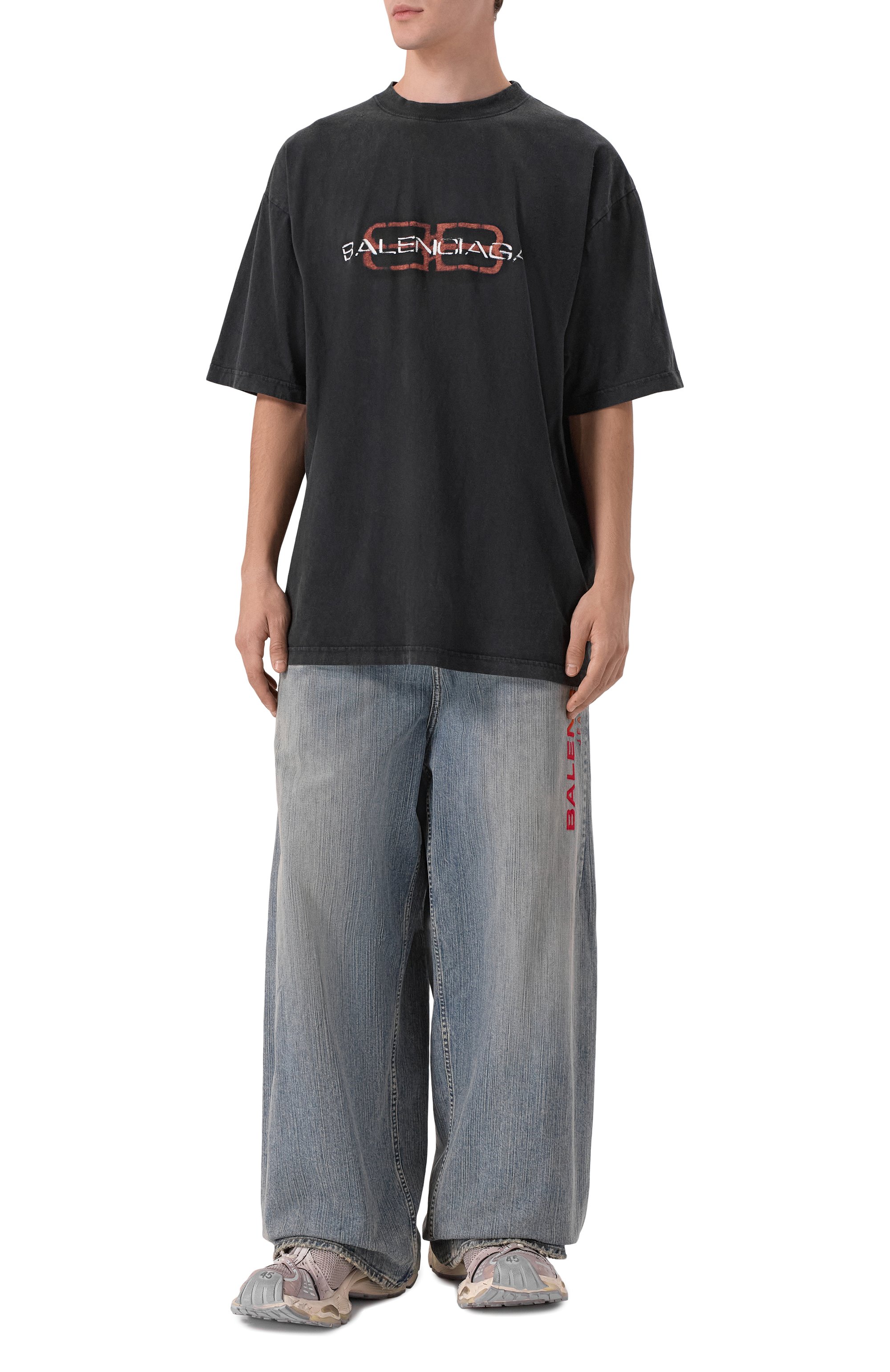 Хлопковая футболка BALENCIAGA, арт. 764235/TTVD6, фото 2