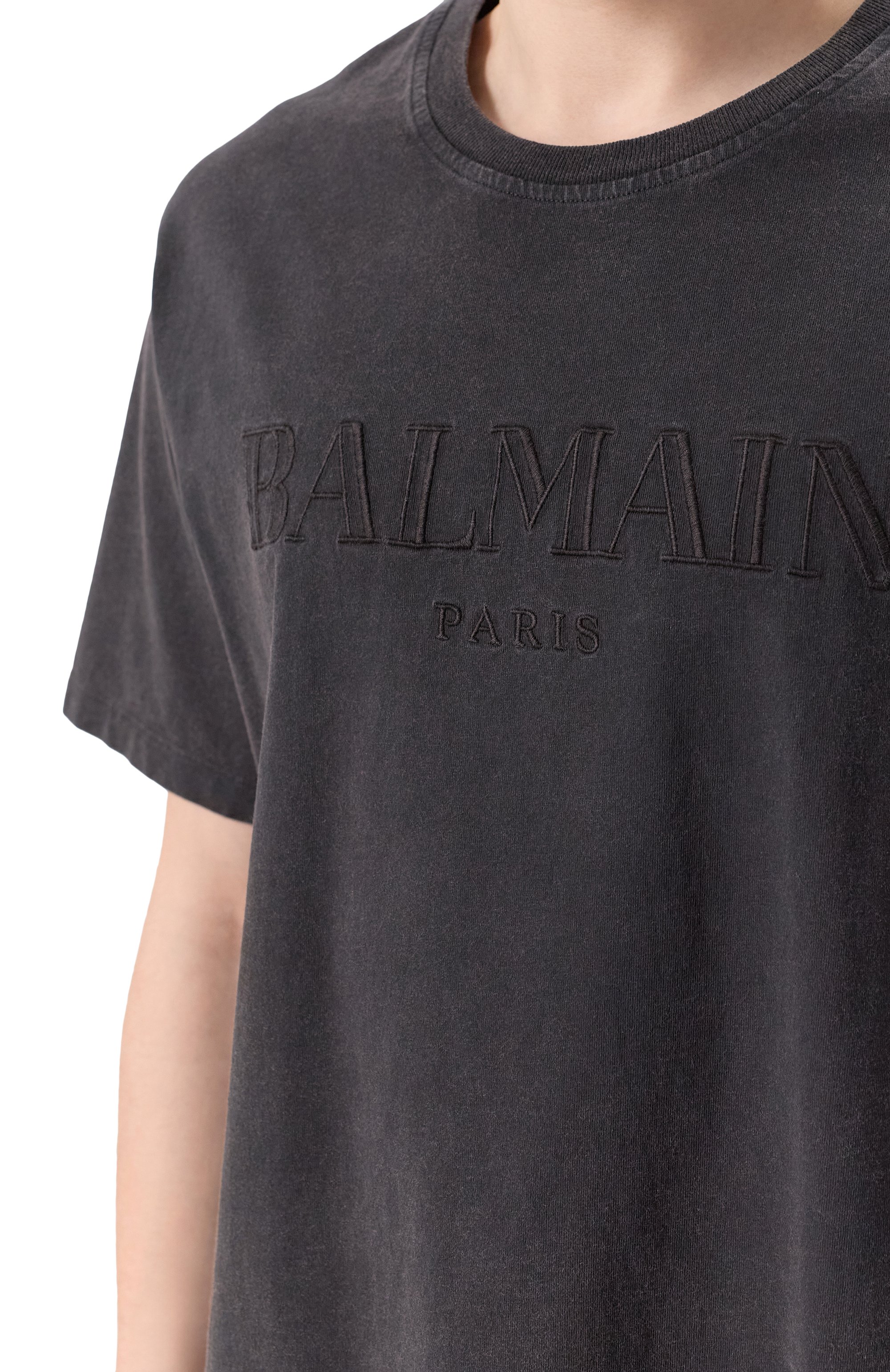 Хлопковая футболка BALMAIN, арт. DH1EG010/BC72, фото 5