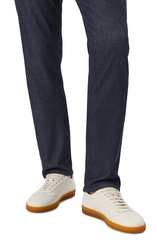Кожаные кеды Corneliani 25TM60-2520910 Белый  25TM60-2520910 Фото 3