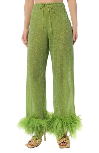 Брюки с отделкой перьями OSEREE, арт. LPF235, фото 3