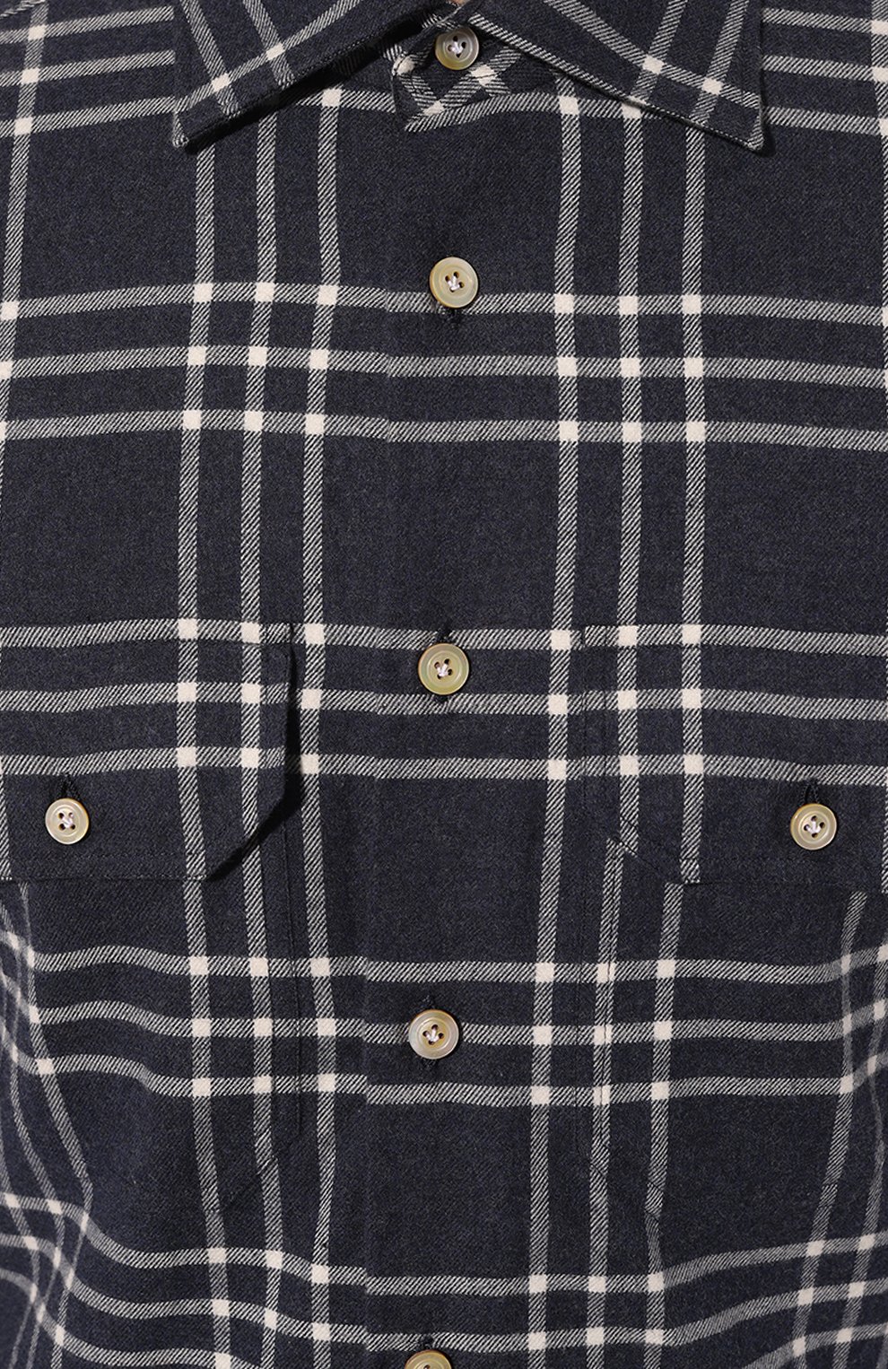 Хлопковая рубашка KITON, арт. UCWMH0864902, фото 5