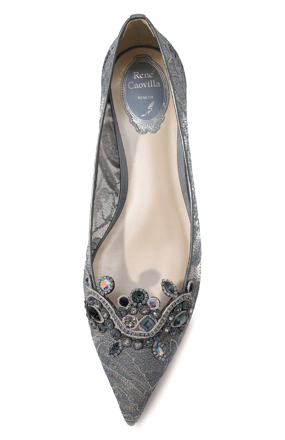 Комбинированные балетки RENE CAOVILLA, арт. C11346-005/PI01, фото 6