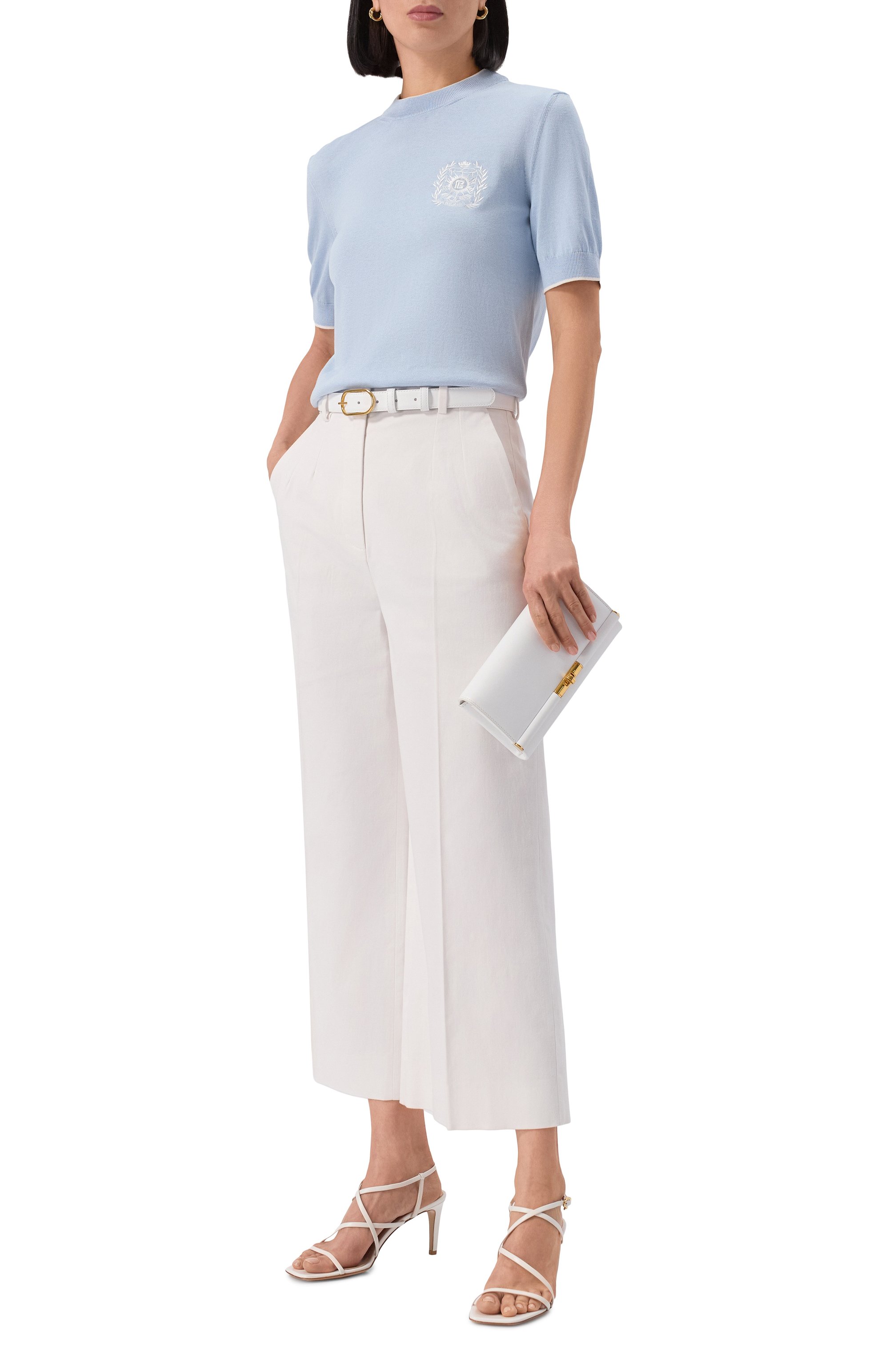 Пуловер из шелка и хлопка BALMAIN, арт. FF1KA115/KI86, фото 2