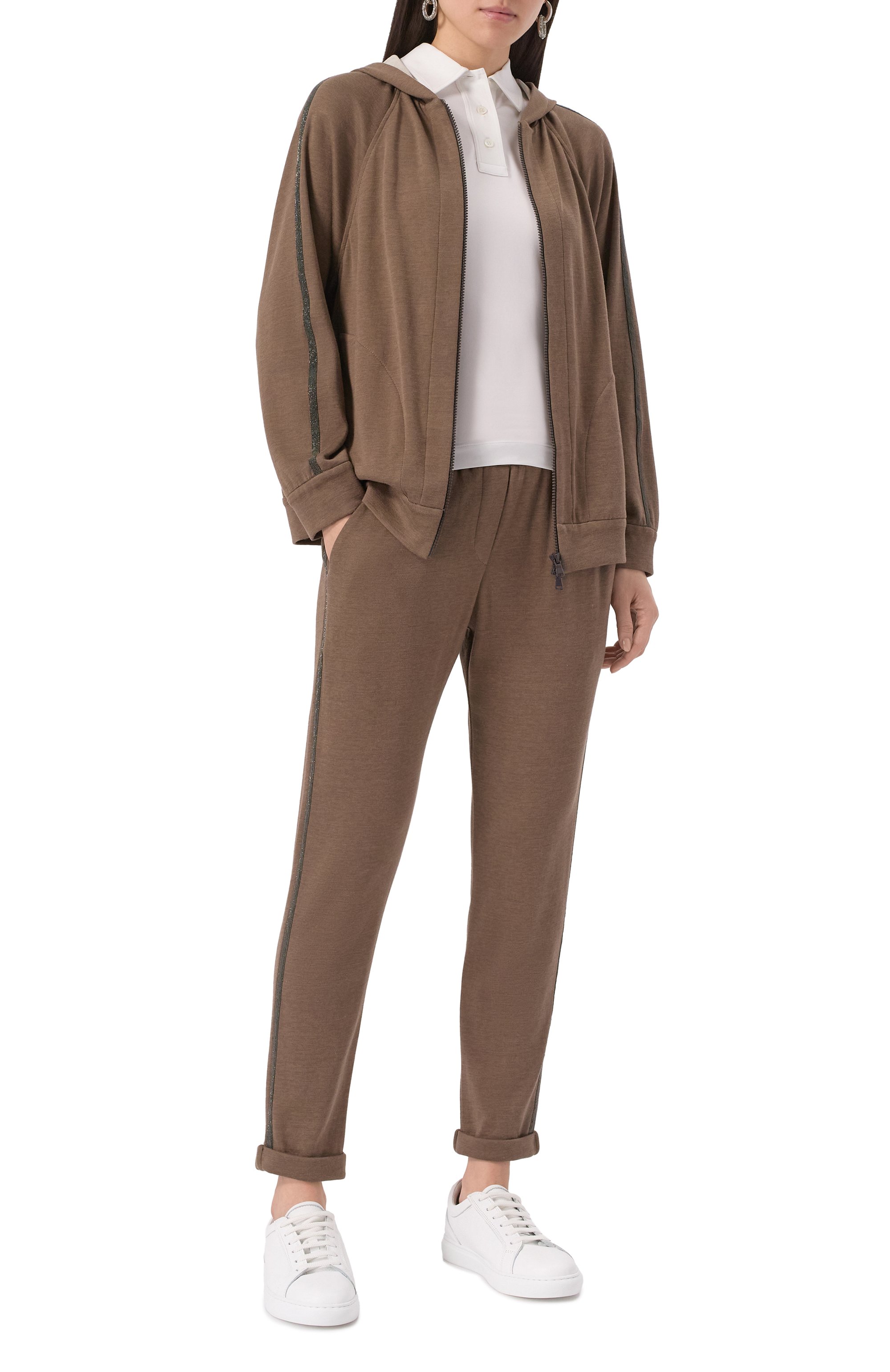 Толстовка из хлопка и шелка BRUNELLO CUCINELLI, арт. MD828SM606, фото 2