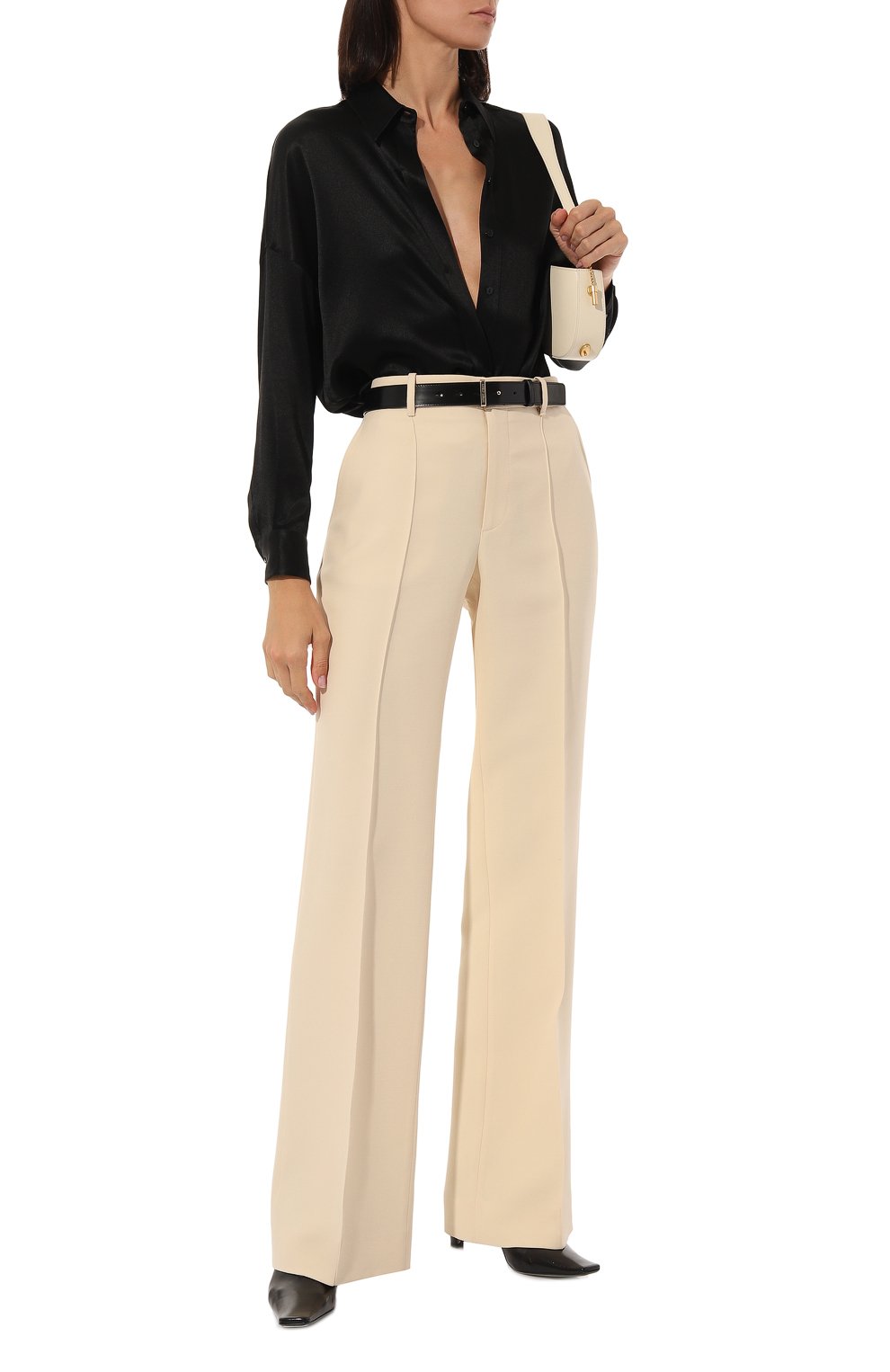 Брюки из шелка и шерсти GUCCI, арт. 609657 ZAD88, фото 2