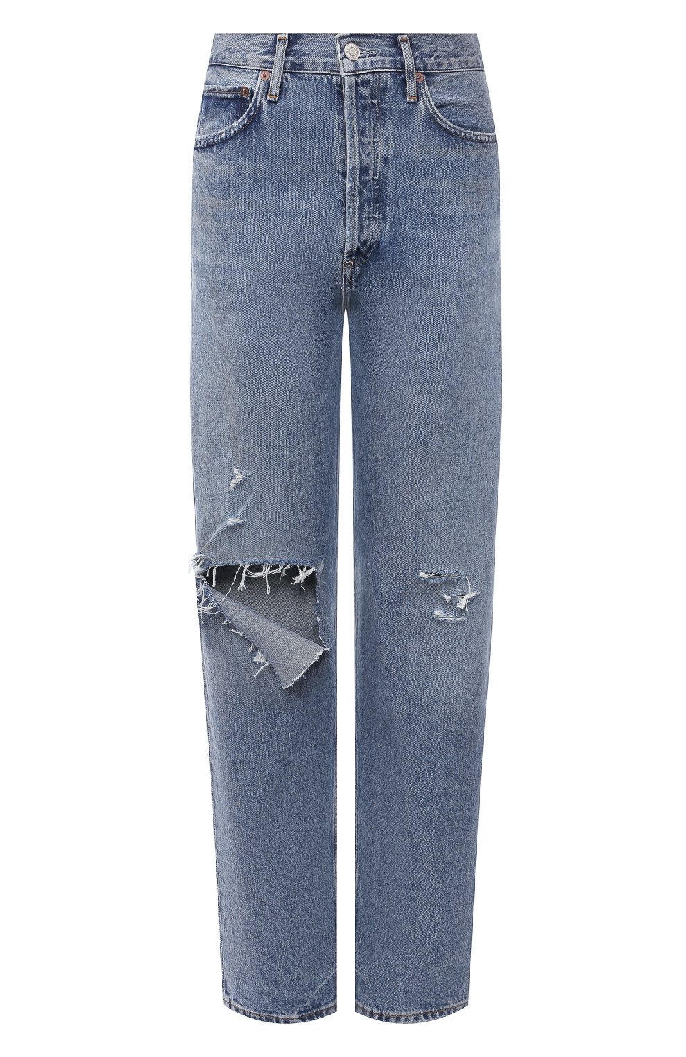 Джинсы AGOLDE синего цвета по цене 32700 руб., арт. A154B-1141, фото 1 Джинсы AGOLDE, арт. A154B-1141, фото 1