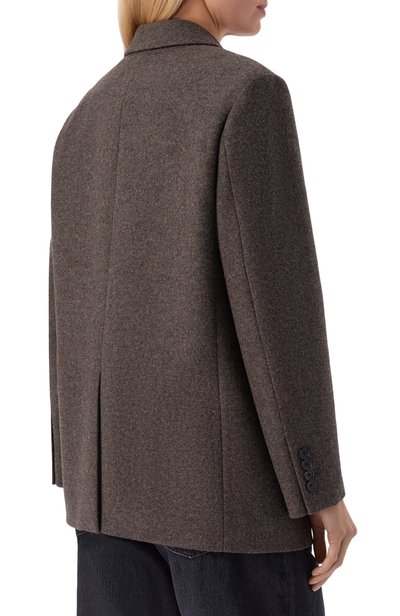 Жакет из шерсти и кашемира DUNST коричневого цвета по цене 33950 руб., арт. UDJA6C107W3, фото 4 Жакет из шерсти и кашемира DUNST, арт. UDJA6C107W3, фото 4